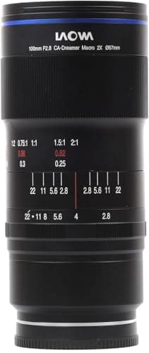 Laowa 100mm f/2.8 2X Ultra Macro APO SLR Lente Negro (imagen de Amazon)