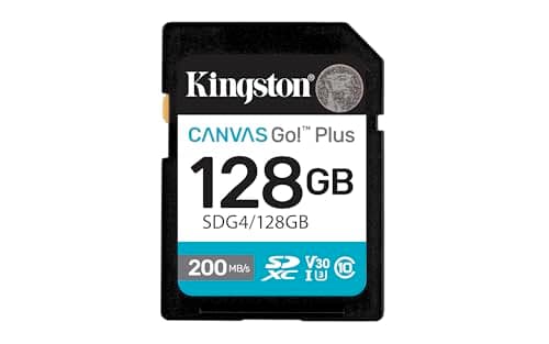 Kingston Canvas Go Plus SDXC Tarjeta de Memoria Gen4 200MB/s C10 (imagen de Amazon)