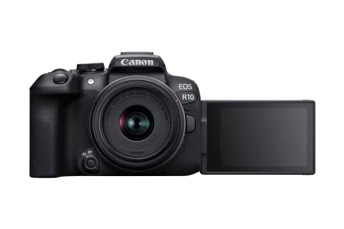 Canon EOS R10 Cámara Mirrorless APS-C 24.2MP + RF-S 18-45mm IS STM (imagen de Amazon)
