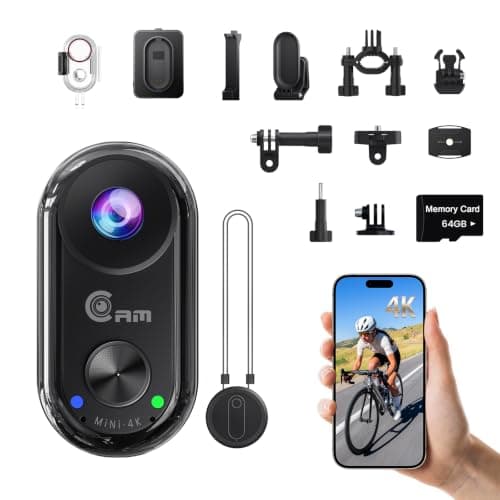 Camlance 4K Mini Cámara Deportiva,20MP Portátil para POV Cámara,6 (imagen de Amazon)