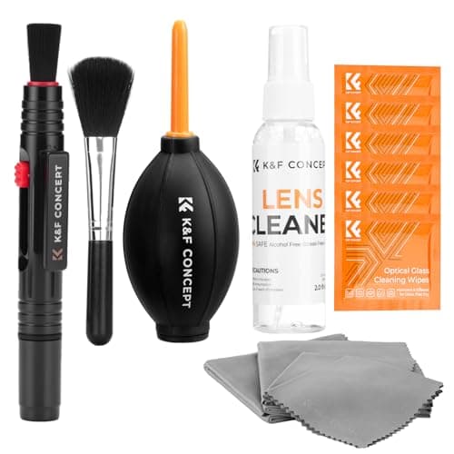 K&F CONCEPT 15 en 1 Kit de Limpieza Cámara para Objetivo y Filtro (imagen de Amazon)