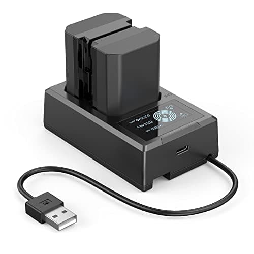 SMALLRIG 2 Pack Batería NP-FZ100 2040mAh y Cargador Dual USB-C (imagen de Amazon)