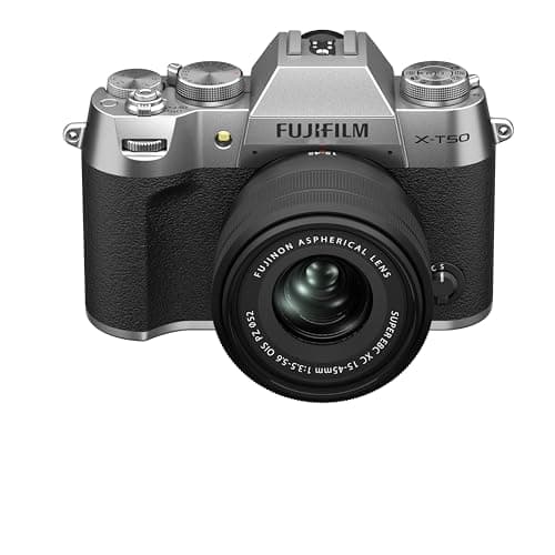 FUJIFILM X-T50 Silver / 15-45mm Kit (imagen de Amazon)