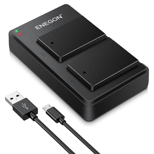 ENEGON Pack de 2 baterías LP-E17 para cámara con Cargador para Canon (imagen de Amazon)