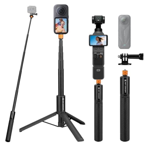 K&F CONCEPT Trípode y Palo Selfie Invisible Telescópico de 120 cm (imagen de Amazon)