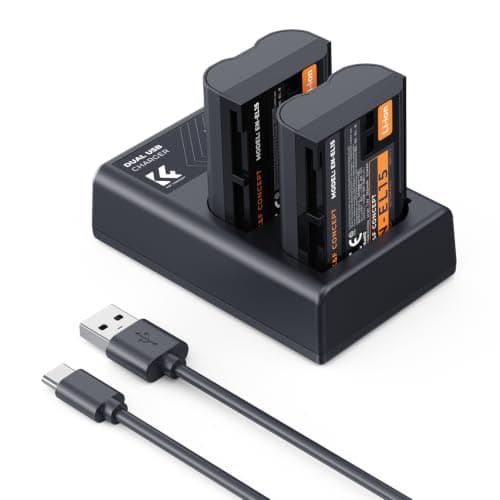 K&F CONCEPT Baterías EN-EL15/15A/15B Compatible con Nikon (imagen de Amazon)