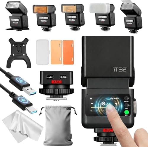 Godox iT32 TTL Flash con Disparador X5C para cámaras Canon (imagen de Amazon)