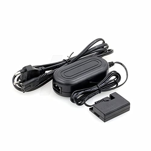 DR-E10 DC-Kacopler LP-E10 Dummy Battery AC Power Adapter Kit para (imagen de Amazon)