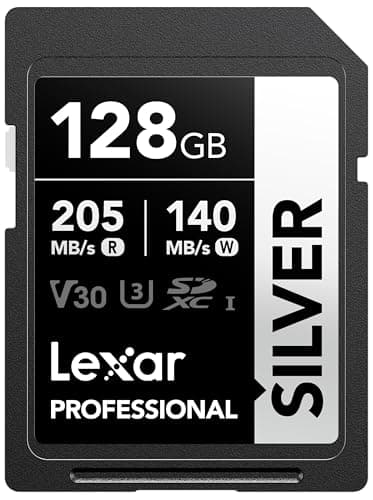 Lexar Tarjeta SD 128 GB Silver (imagen de Amazon)