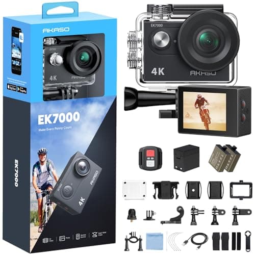 AKASO Cámara Deportiva 4K 30fps 20MP WiFi Cámara de Acción (imagen de Amazon)