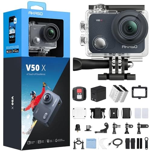 AKASO V50 X Cámara Deportiva 4K WiFi 20MP Cámara de Acción (imagen de Amazon)