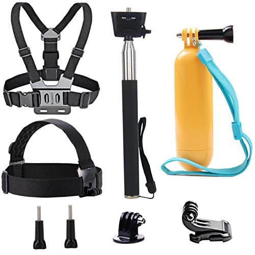 TEKCAM Kit de Accesorios para Cámara de Acción 8 en 1 (imagen de Amazon)