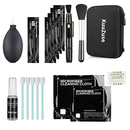 Kit de Limpieza Profesional de cámaras DSLR de KuuZuse con hisopos de (imagen de Amazon)
