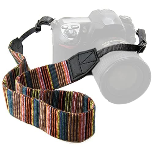 chmete Bohemia Vintage cámara universal ajustable videocámara hombro (imagen de Amazon)